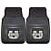 Fan Mat Floor Mat - Universal Fit Black Vinyl Set of 2 - 11844