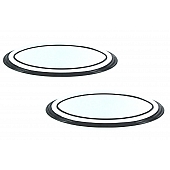 All Sales Emblem - Ford Oval Step Style Silver Aluminum - 57704