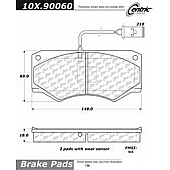 Stop Tech/ Power Slot Brake Pad - 100.90060