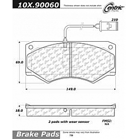 Stop Tech/ Power Slot Brake Pad - 100.90060