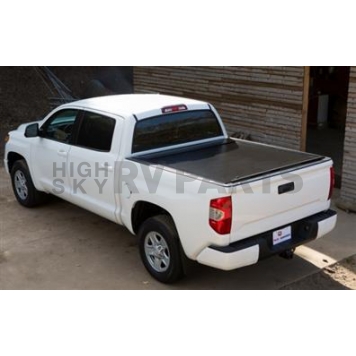 Pace Edwards Tonneau Cover Hard Manual Retractable Black Matte Powder Coated Aluminum - FET18A32