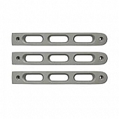DV8 Offroad Exterior Door Handle Trim - Silver Aluminum Natural - P190026AL3