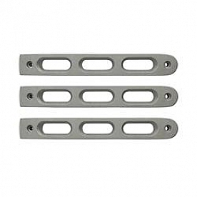 DV8 Offroad Exterior Door Handle Trim - Silver Aluminum Natural - P190026AL3