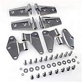 Rugged Ridge Door Hinge - Complete Door Stainless Steel Silver - 1111120