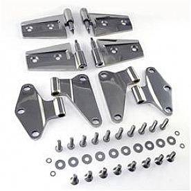 Rugged Ridge Door Hinge - Complete Door Stainless Steel Silver - 1111120