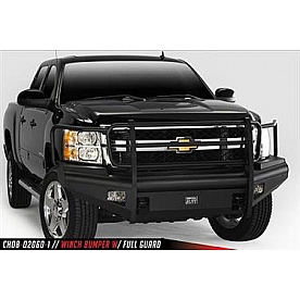 Fab Fours Bumper Premium 1-Piece Design Steel Black - CH08Q20601