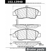 Stop Tech/ Power Slot Brake Pad - 102.13940