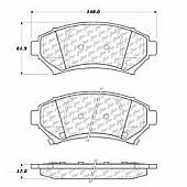 Stop Tech/ Power Slot Brake Pad - 105.06990