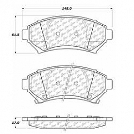 Stop Tech/ Power Slot Brake Pad - 105.06990
