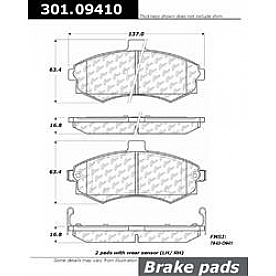 Stop Tech/ Power Slot Brake Pad - 301.09410