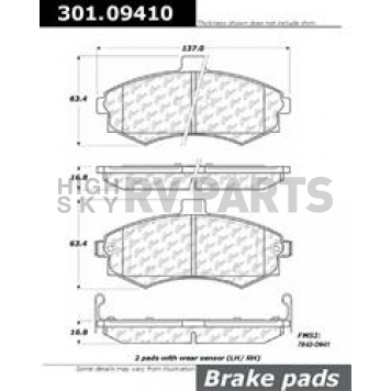 Stop Tech/ Power Slot Brake Pad - 301.09410