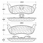 Stop Tech/ Power Slot Brake Pad - 105.07110