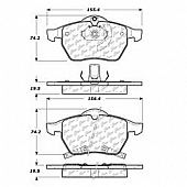 Stop Tech/ Power Slot Brake Pad - 105.07360