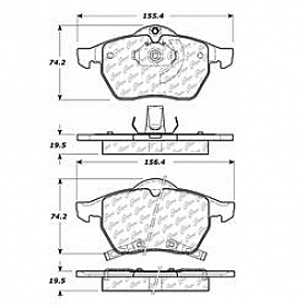 Stop Tech/ Power Slot Brake Pad - 105.07360