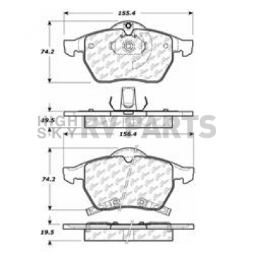 Stop Tech/ Power Slot Brake Pad - 105.07360