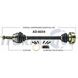 TrakMotive CV Axle Shaft - AD-8034