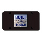 Automotive Gold License Plate - Built Ford Tough Stainless Steel - BFT2SB