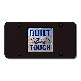 Automotive Gold License Plate - Built Ford Tough Stainless Steel - BFT2SB