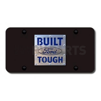 Automotive Gold License Plate - Built Ford Tough Stainless Steel - BFT2SB