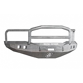 Road Armor Bumper Stealth Lonestar 1-Piece Design Steel Natural - 407R5Z