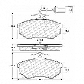 Stop Tech/ Power Slot Brake Pad - 104.02900