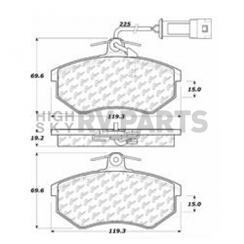 Stop Tech/ Power Slot Brake Pad - 104.02900