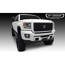 T-Rex Truck Products Grille Insert - Mesh Rectangular Black Powder Coated Mild Steel - 6712111