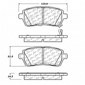 Stop Tech/ Power Slot Brake Pad - 105.14541