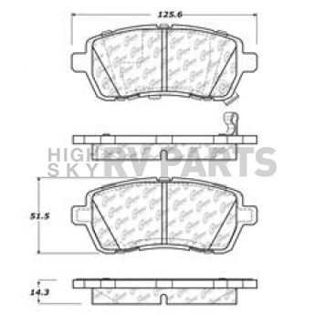 Stop Tech/ Power Slot Brake Pad - 105.14541