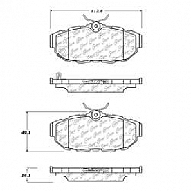 Stop Tech/ Power Slot Brake Pad - 105.14650