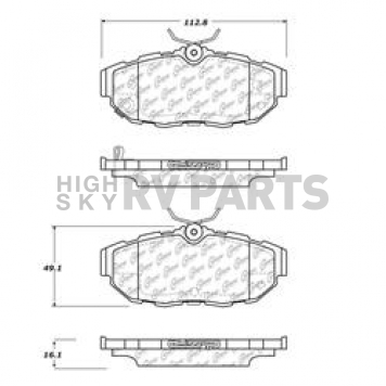 Stop Tech/ Power Slot Brake Pad - 105.14650