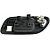 Help! By Dorman Interior Door Handle - Plastic Black Housing With Silver Lever Single - 81504