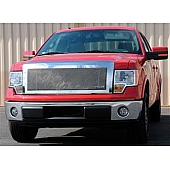 T-Rex Truck Products Grille Insert - Mesh Rectangular Polished Stainless Steel - 54568