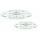 All Sales Emblem - Ford Oval Step Style Ball Milled With Rivets Silver Aluminum - 53906