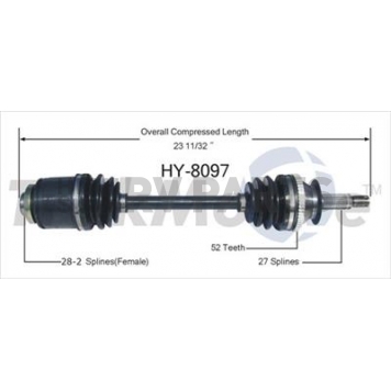 TrakMotive CV Axle Shaft - HY-8097