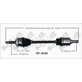 TrakMotive CV Axle Shaft - HY-8103