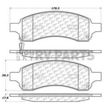 Stop Tech/ Power Slot Brake Pad - 104.11690