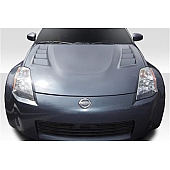 Extreme Dimensions Hood - Fiberglass Reinforced Plastic Black - TS-3 - 113357