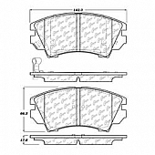 Stop Tech/ Power Slot Brake Pad - 102.14040