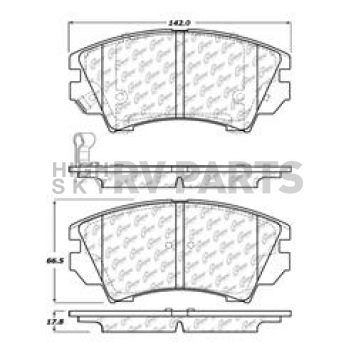 Stop Tech/ Power Slot Brake Pad - 102.14040