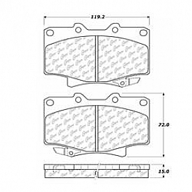 Stop Tech/ Power Slot Brake Pad - 106.05020