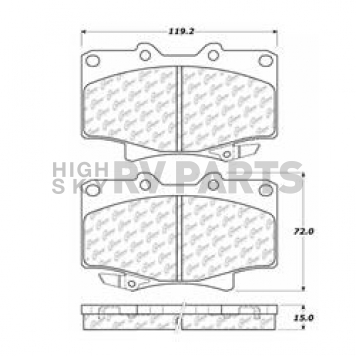 Stop Tech/ Power Slot Brake Pad - 106.05020