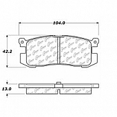 Stop Tech/ Power Slot Brake Pad - 103.04000