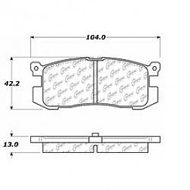Stop Tech/ Power Slot Brake Pad - 103.04000
