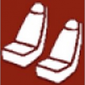 Fia Seat Cover Polycotton Set Of 2 - SP88-5 TAUPE