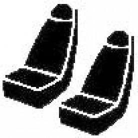 Fia Seat Cover Saddleblanket Set Of 2 - TR43-1 BLACK