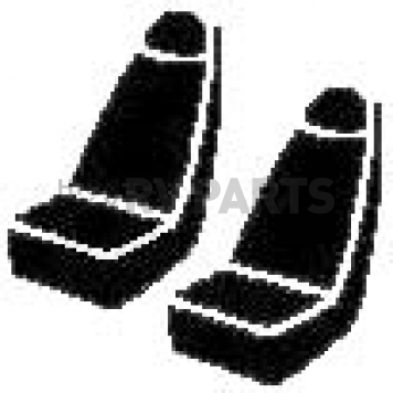 Fia Seat Cover Saddleblanket Set Of 2 - TR43-1 BLACK