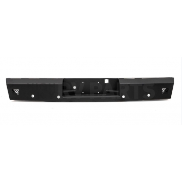 Fab Fours Bumper Red Steel 1-Piece Design Steel Black - CH05-RT1250-1