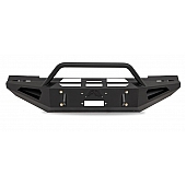 Fab Fours Bumper Red Steel 1-Piece Design Steel Black - CH15-RS3062-1