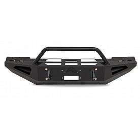 Fab Fours Bumper Red Steel 1-Piece Design Steel Black - CH15-RS3062-1